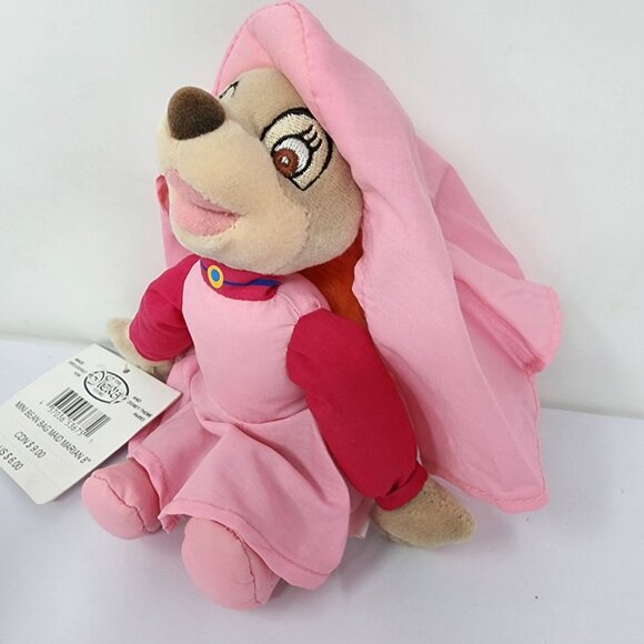 Disney Store Maid Marian Robin Hood Mini Bean Bag Plush 8" Stuffed Toy - Picture 4 of 6